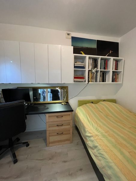 Bureau avec coin couchage, après l’intervention (vue 3)