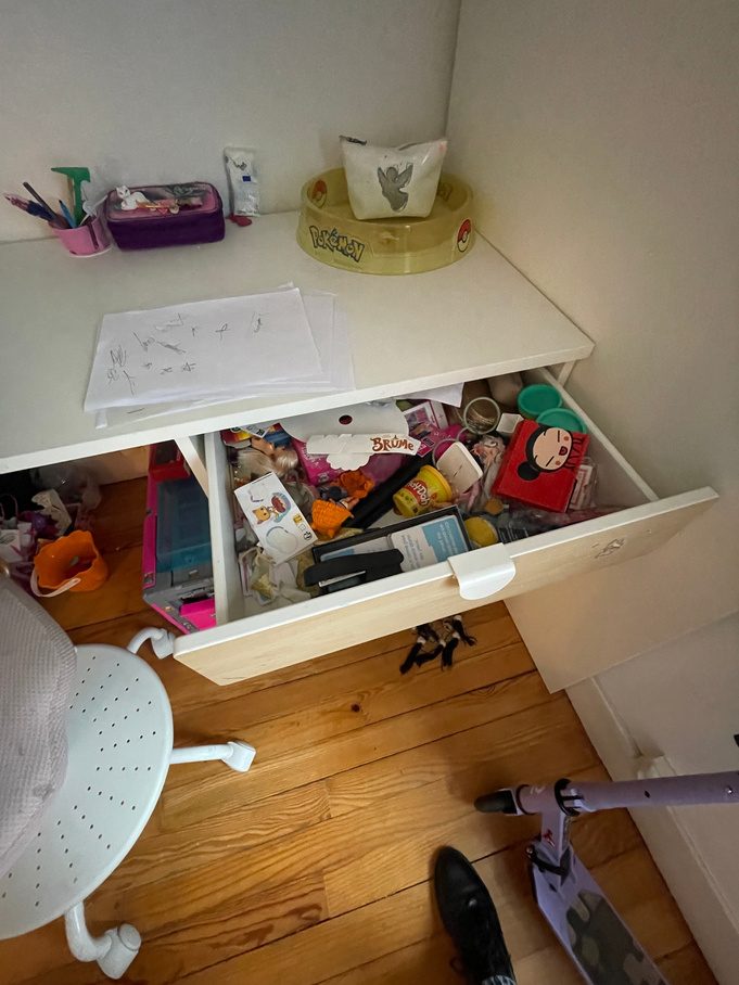Chambre d’enfant, avant l’intervention (vue 3)